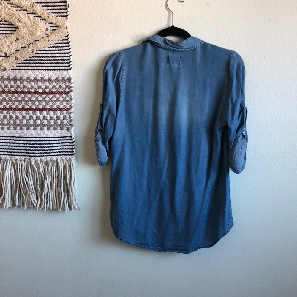 Cotton On Chambray Button Up - image 2